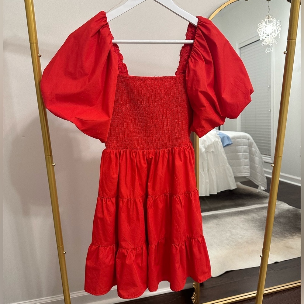 Red women’s dress